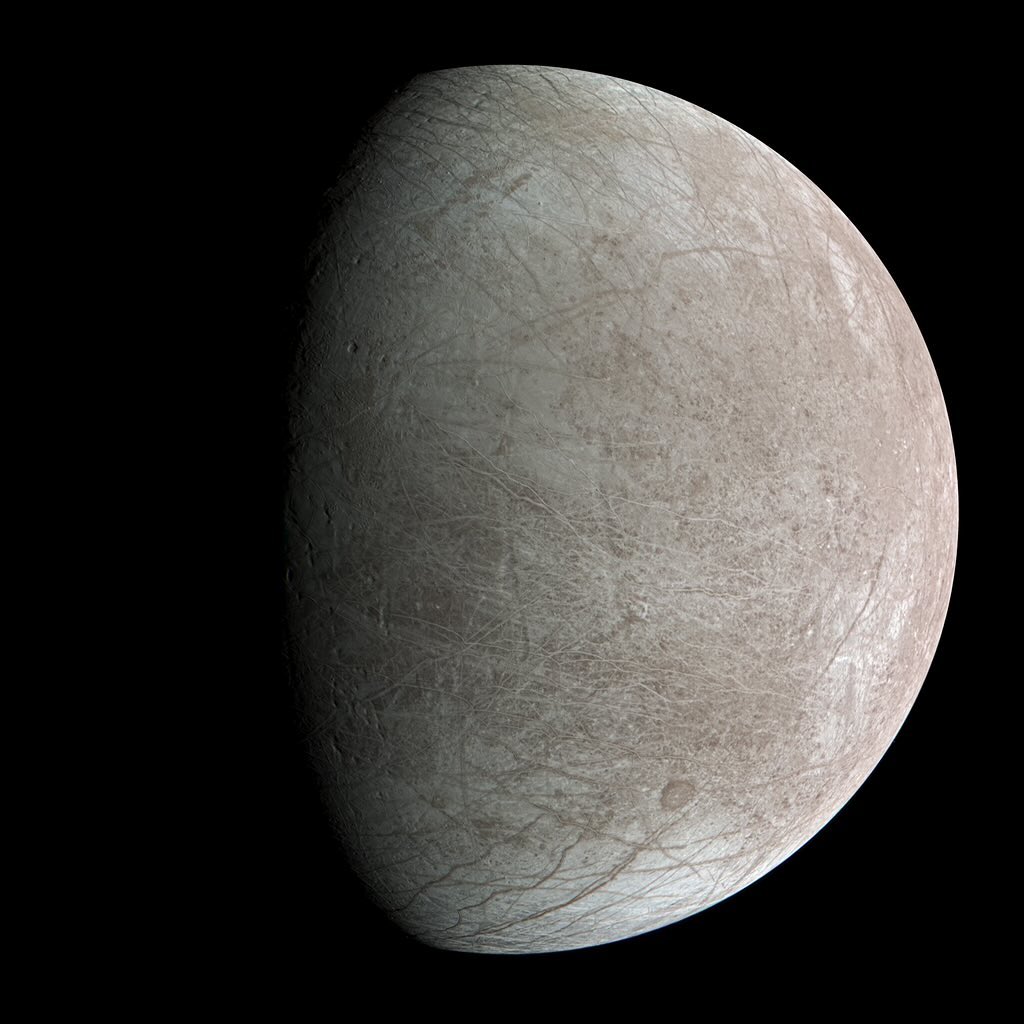 Europa is an enigmatic moon, one of the vast number of 90 natural satellites that orbit the mighty Jupiter in our solar system. Its unique characteristics make it stand out among its fellow moons, with its surface boasting a scarcity of craters. This may seem insignificant, but it unveils a fascinating truth – Europa is a world in motion, with a dynamic surface that changes over time. Unlike most moons, which tend to be geologically dormant due to their smaller size, Europa maintains a constant  Source : Instagram @astrophysics_