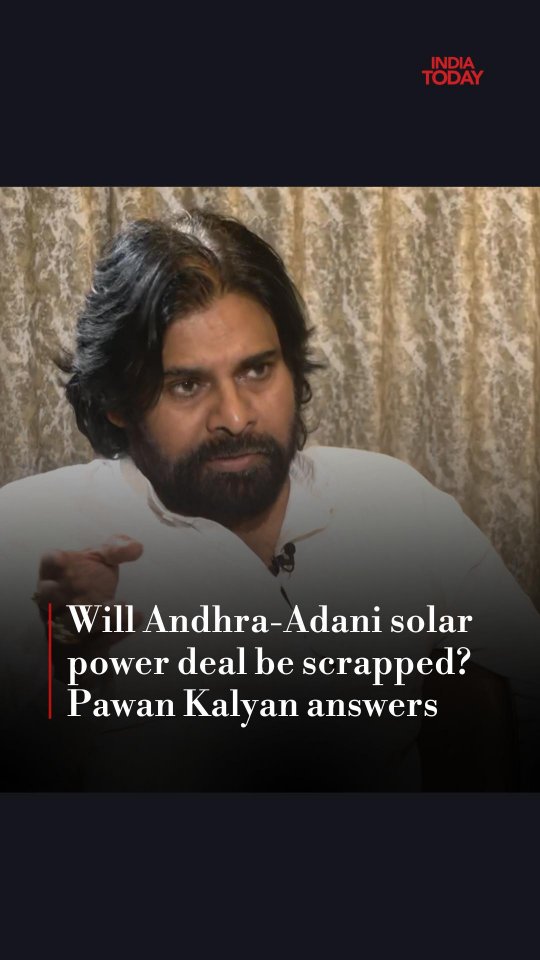 The Deputy Chief Minister of Andhra Pradesh, Pawan Kalyan, has stated that the government of Andhra Pradesh will conduct an investigation into the accusations made against Jagan Reddy during his time in office, as well as thoroughly review the power agreement with the Adani Group. This announcement was made by Pawan Kalyan on behalf of the Andhra Pradesh government, as he expressed their commitment to addressing any potential issues and ensuring transparency in all dealings.  Source : Instagram @indiatoday