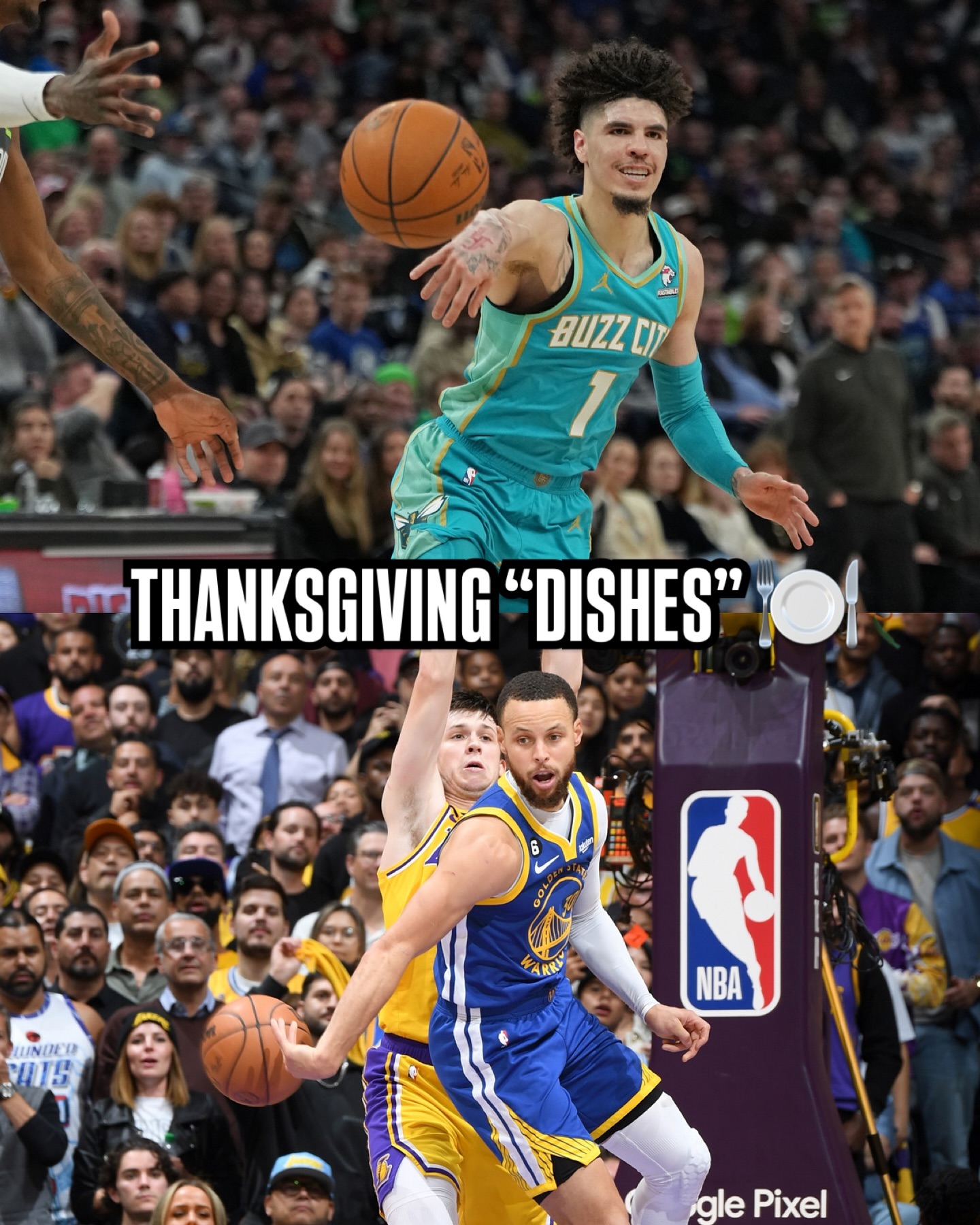 👀 Offering some of the top CUISINES from the past ten years! Wishing you a joyful Thanksgiving season 🍂  Source : Instagram @nba