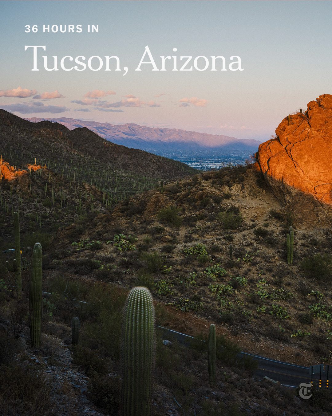 Following a scorching summer with temperatures reaching the triple digits and days reaching up to 90 degrees well into October, late autumn brings a renewed sense of outdoor adventure to Tucson. Located in the Sonoran Desert and surrounded by mountains, this college town is just an hour from Mexico. As the season changes, Tucson becomes a hub for outdoor enthusiasts, with one of the nation's largest road races, El Tour de Tucson, attracting thousands of cyclists clad in vibrant Lycra. While exploring the  Source : Instagram @nytimestravel